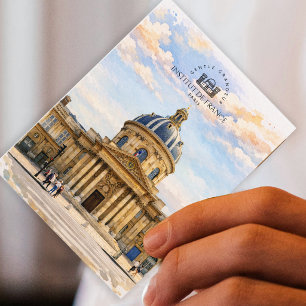Institut De France, Paris Wasserfarbenlandschaft Postkarte