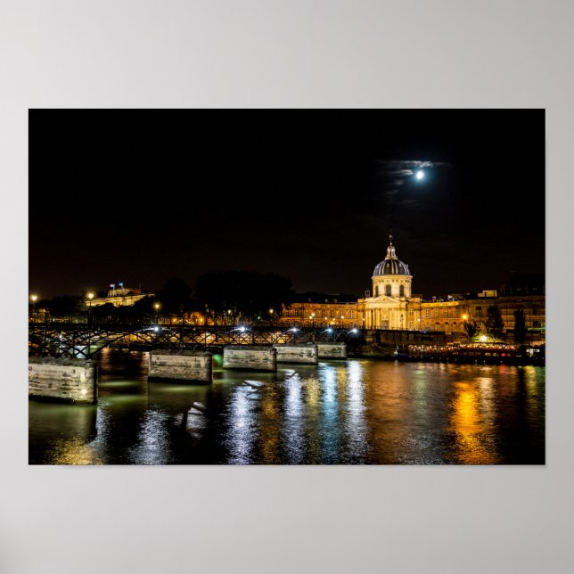 Institut de France und Pont des Arts - Paris Poster (Vorne)