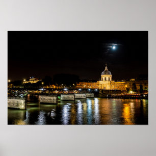 Institut de France und Pont des Arts - Paris Poster