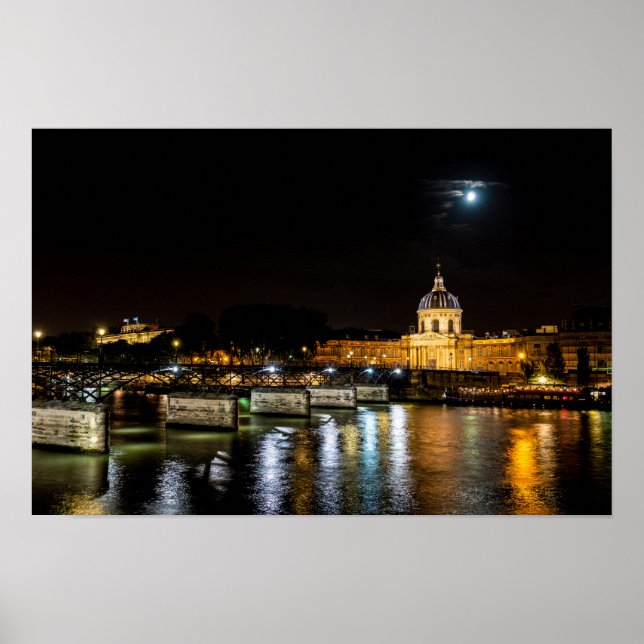Institut de France und Pont des Arts - Paris Poster (Vorne)