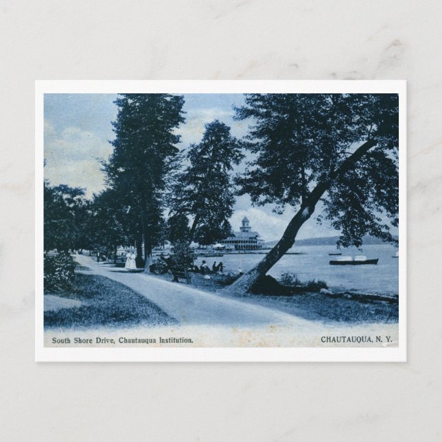 Institution, Chautauqua, NY Vintag Postkarte (Vorderseite)