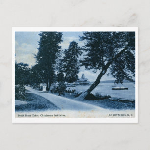 Institution, Chautauqua, NY Vintage auf Deutsch Postkarte