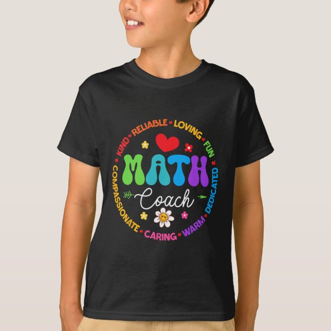 Instructional Math Coach Crew Back To School Match T-Shirt (Vorderseite)