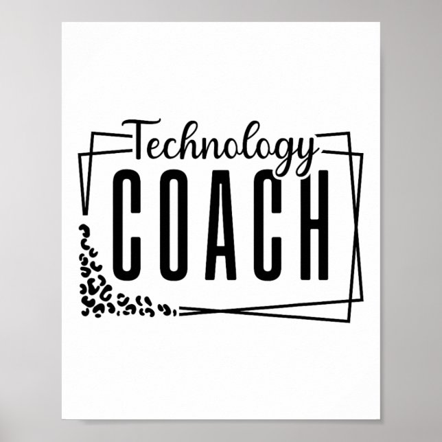 Instructional Technology Coach Cool Design For Tea Poster (Vorne)