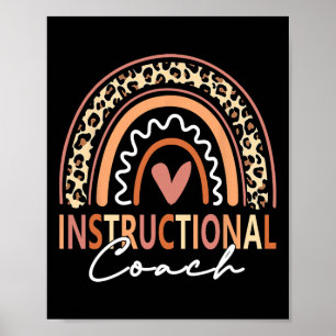 Instruktionscoach Leopard Regenbogenbedarf Byck Poster