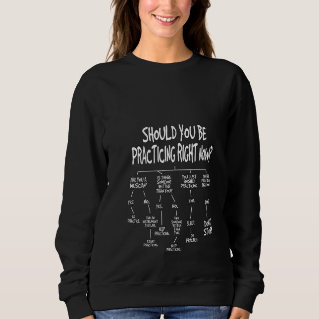 Instrument Algorithm Funny C für die weibliche Mus Sweatshirt (Vorderseite)