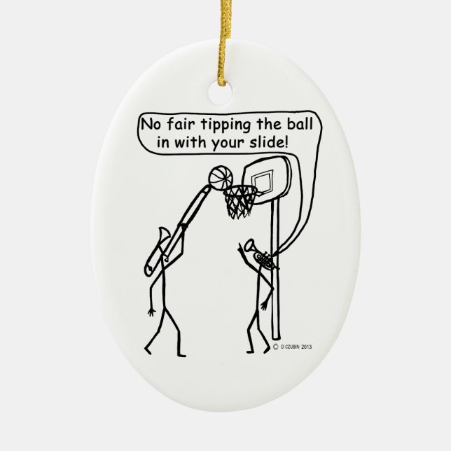 Instrument Basketball Keramikornament (Vorne)