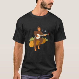 Instrument für das Spielen von Banjos-Musikstränge T-Shirt