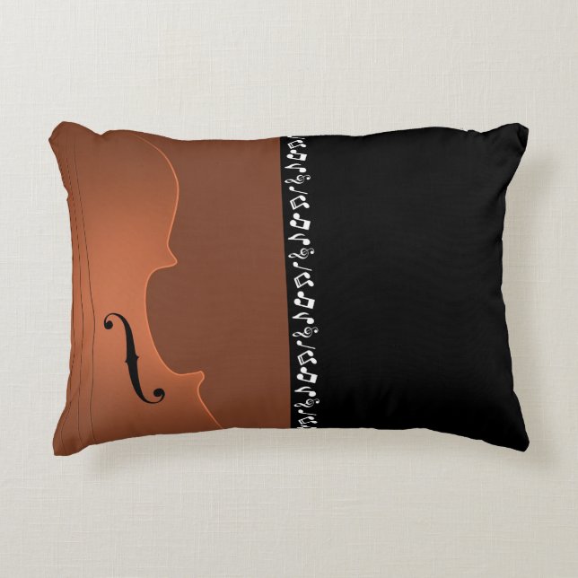 Instrument für Violinmusik Dekokissen (Vorderseite)