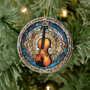 Instrument für Violinmusik Keramik Ornament