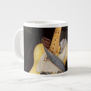 Instrument - Gitarre - Spielen in einer Band Jumbo-Tasse