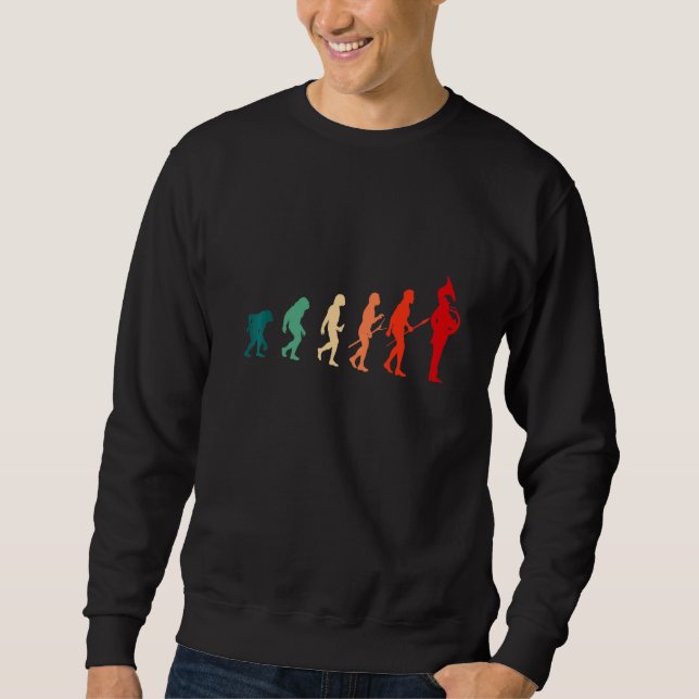 Instrument Human Evolution Musical French Horn Sweatshirt (Vorderseite)