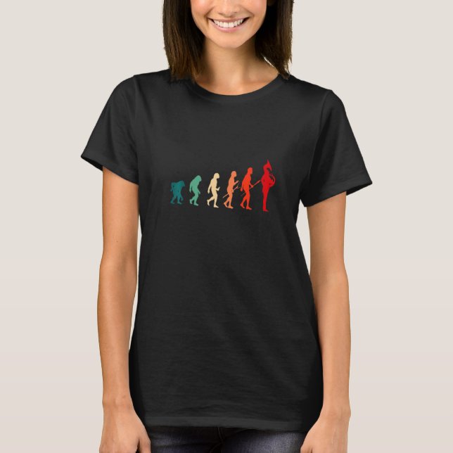 Instrument Human Evolution Musical French Horn T-Shirt (Vorderseite)