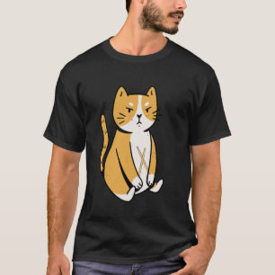 Instrument Player Cats Drummer Funny Animal T-Shirt