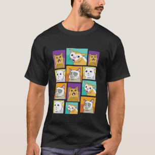 Instrument spielende Katzen Stimmung Lustiges Tier T-Shirt