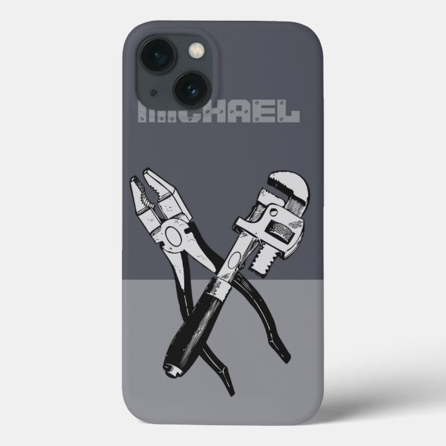 INSTRUMENTE benutzerdefinierte Monogramm-Hüllen Case-Mate iPhone Hülle (Rückseite)