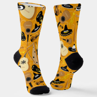 Instrumente der Mariachi-Band Gemustert Socken