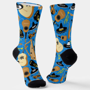 Instrumente der Mariachi-Band Gemustert Socken