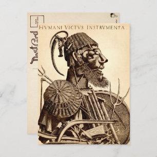 Instrumente der menschlichen Gesundheit - Landwirt Postkarte