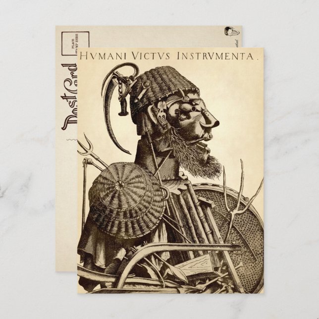 Instrumente der menschlichen Gesundheit - Landwirt Postkarte (Vorne/Hinten)