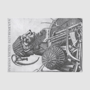 Instrumente der menschlichen Trägheit, Arcimboldo Seidenpapier