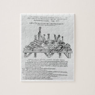 Instrumente für Zerlegungen, Illustration von 'De Puzzle