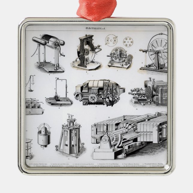 Instrumente zur Entdeckung und zum Gebrauch Silbernes Ornament (Vorne)