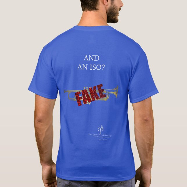Instrumentenförmige Objekte, die ich mit Trumpet.  T-Shirt (Rückseite)