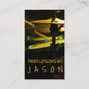 Instrumentenmusiklehrer für Trommelunterricht Visitenkarte