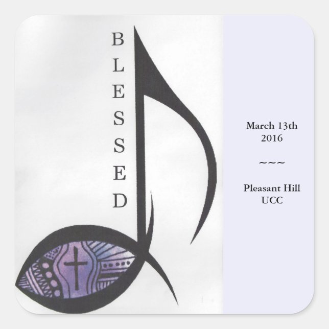 Instrumentenschneider Quadratischer Aufkleber (Vorderseite)