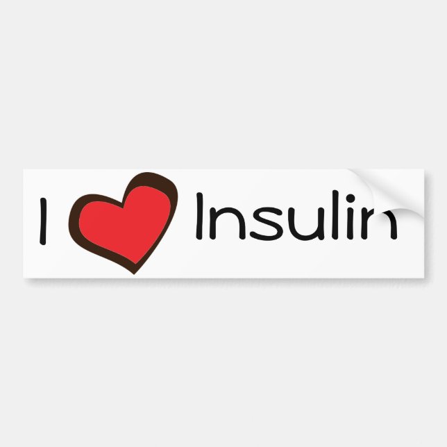 Insulin-Autoaufkleber Autoaufkleber (Vorne)