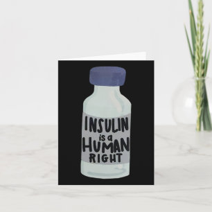 Insulin ist ein Human Right Diabetes-Bewusstsein f Karte
