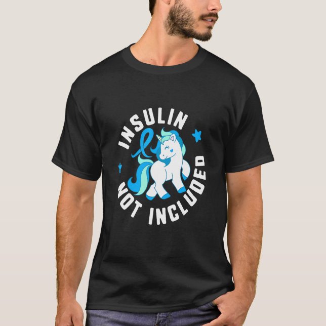 Insulin Nicht enthalten Diabetes T1 Bewusstsein Ni T-Shirt (Vorderseite)