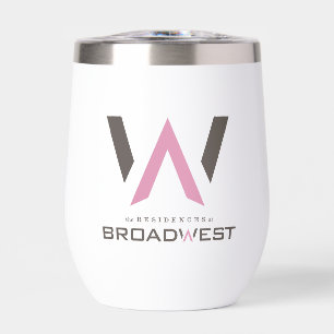 Insuline Wine Tumbler - Großes Logo - Rosa