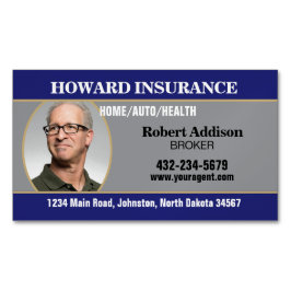 Insurance Agent or Any Company Magnetische Visitenkarte