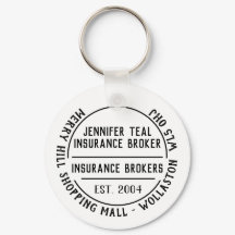 Insurance Company Promotion Keychain
