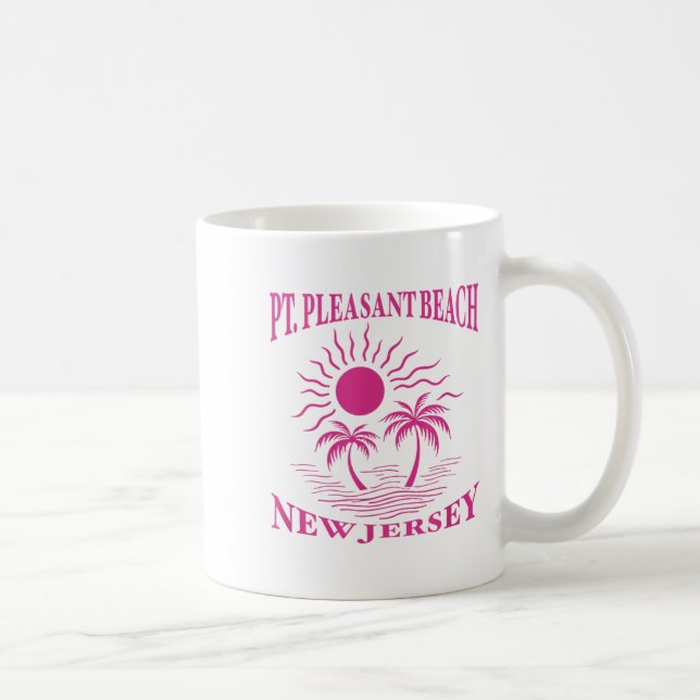 Int Pleasant Beach New Jersey Nj Boy Girl Men Wome Kaffeetasse (Rechts)