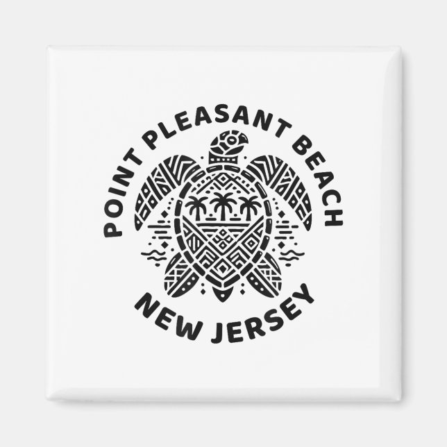 Int Pleasant Beach New Jersey Nj Boy Girl Men Wome Magnet (Vorne)