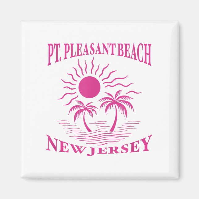 Int Pleasant Beach New Jersey Nj Boy Girl Men Wome Magnet (Vorne)