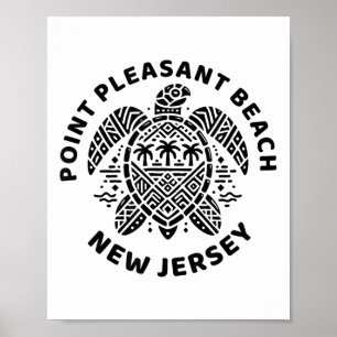 Int Pleasant Beach New Jersey Nj Junge Mädchen Män Poster