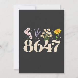 intage 8647, Anti Trump, Feministin der Blumenwelt Dankeskarte