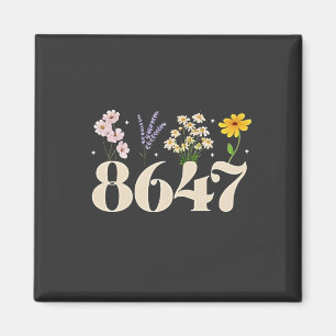 intage 8647, Anti Trump, Feministin der Blumenwelt Magnet