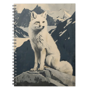 Intage Illustration of the Arctic Fox Notizblock