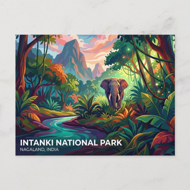 Intanki-Nationalpark Indien Postkarte (Vorderseite)