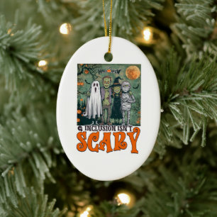 Integration ist kein Beängstigender Halloween-Horr Keramik Ornament