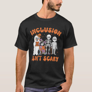 Integration ist nicht Beängstigend Lehrerin Skelet T-Shirt