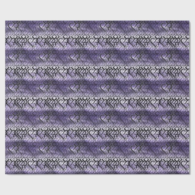 Integration und Liebe Geschenkpapier (Flach)