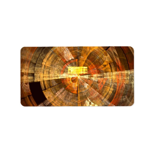 Integrität Abstrakte Kunst Adressaufkleber (Vorne)