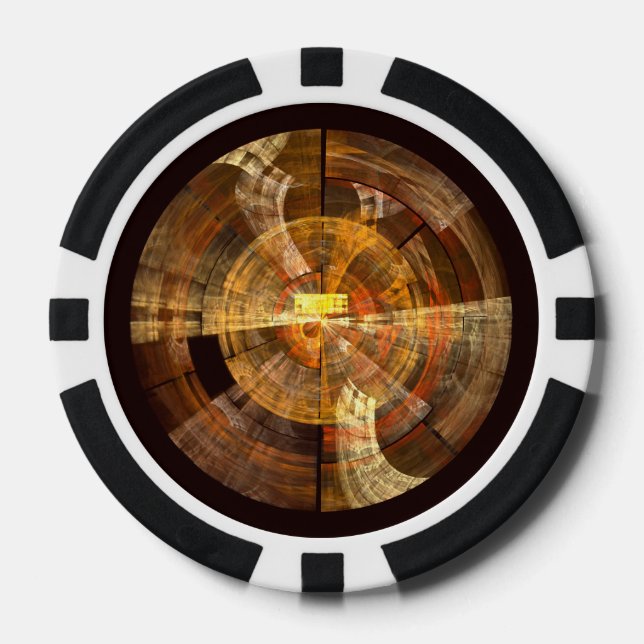 Integrität Abstrakte Kunst Pokerchips (Vorderseite)