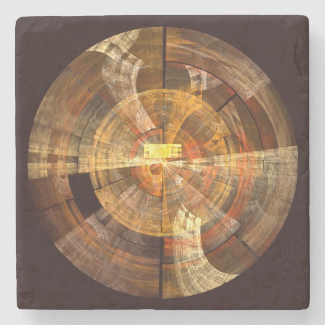 Integrität Abstrakte Kunst Steinuntersetzer (Vorderseite)